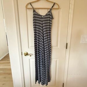Puella Blue Striped Maxi Dress - Size Small